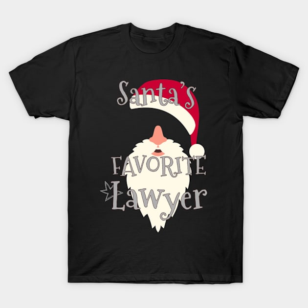 Attorney Time Santa'S Favorite Lawyer T-Shirt by Weirdcore